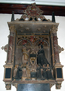 The monument to William Boteler in Biddenham church March 2012
